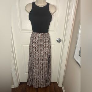 Brandy Melville maxi skirt with slit size small